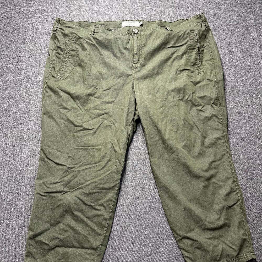 Torrid First at Fit Olive Green Cropped Pant Size 20